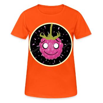 Cuddly raspberry in the cosmos - Women's Breathable T-Shirt - neon orange - Front - AI Model Female 172 dark (172cm)