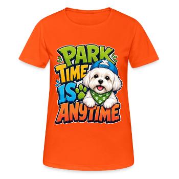 Malteser - Frauen T-Shirt atmungsaktiv - Neonorange - Vorne - AI Model Female 172 dark (172cm)
