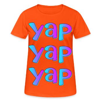Speeches Proverbs - Women's Breathable T-Shirt - neon orange - Front - AI Model Female 172 dark (172cm)