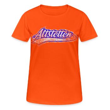 Ligue de quartier de Zurich - T-shirt respirant Femme - orange néon - Devant - AI Model Female 172 dark (172cm)