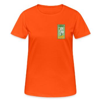 Nature - T-shirt respirant Femme - orange néon - Devant - AI Model Female 172 dark (172cm)