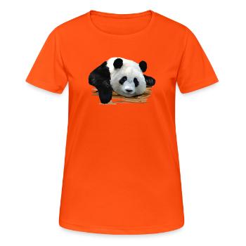 panda - Women's Breathable T-Shirt - neon orange - Front - AI Model Female 172 dark (172cm)