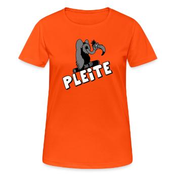 Plesiosaur Pleite Cartoon - Frauen T-Shirt atmungsaktiv - Neonorange - Vorne - AI Model Female 172 dark (172cm)