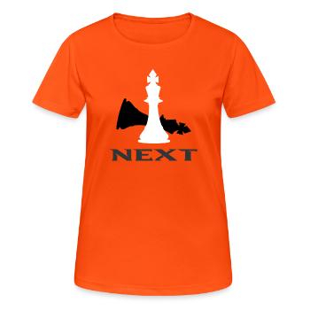 Schach - Frauen T-Shirt atmungsaktiv - Neonorange - Vorne - AI Model Female 172 dark (172cm)