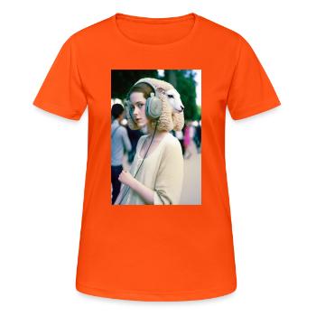 Anthropomorphic 10 - Women's Breathable T-Shirt - neon orange - Front - AI Model Female 172 dark (172cm)