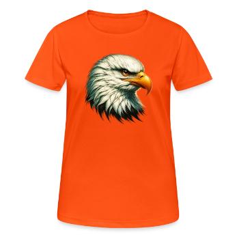 Eagle - Women's Breathable T-Shirt - neon orange - Front - AI Model Female 172 dark (172cm)