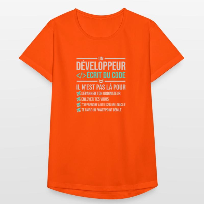 Developer Writing Code Women's Breathable T-Shirt
