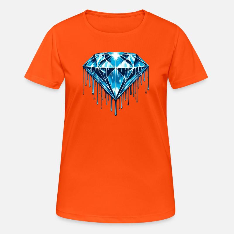 Diamond - Women's Breathable T-Shirt - neon orange