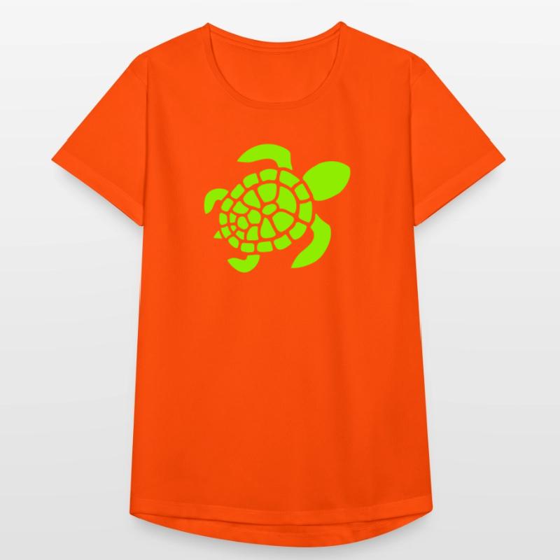 Turtle Logo Turtle Shell Pattern Icon Women's Breathable T-Shirt
