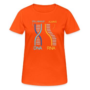 Biologielehrer Biologe Mikrobiologie Biologe - Frauen T-Shirt atmungsaktiv - Neonorange - Vorne - AI Model Female 172 dark (172cm)