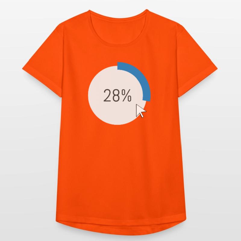 Blauer Fortschritt Ring IT Software PC Computer  Frauen T-Shirt atmungsaktiv