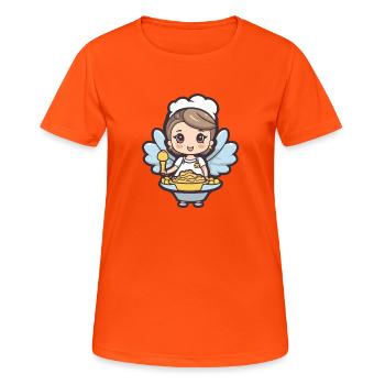 Pâtisserie Fée Cuisson Cuisson - T-shirt respirant Femme - orange néon - Devant - AI Model Female 172 dark (172cm)
