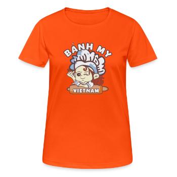 banh mi Vietnam - Women's Breathable T-Shirt - neon orange - Front - AI Model Female 172 dark (172cm)