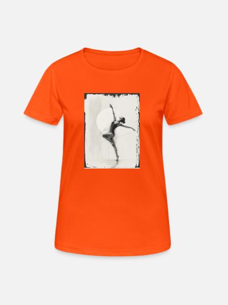 Dancer Tänzerin - Frauen T-Shirt atmungsaktiv - Neonorange