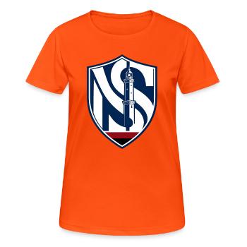 Lighthouse in the night - Women's Breathable T-Shirt - neon orange - Front - AI Model Female 172 dark (172cm)