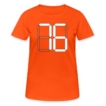 NUMÉRO 76 Soixante-seize Cadeaux Numérique - T-shirt respirant Femme - orange néon - Devant - AI Model Female 172 dark (172cm)