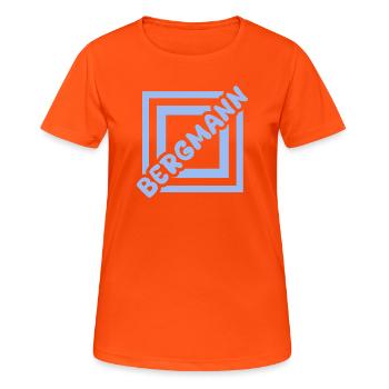 mineur - T-shirt respirant Femme - orange néon - Devant - AI Model Female 172 dark (172cm)