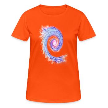 Pastel Swirl Spiral - Women's Breathable T-Shirt - neon orange - Front - AI Model Female 172 dark (172cm)
