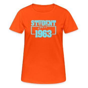 since 1963 - Women's Breathable T-Shirt - neon orange - Front - AI Model Female 172 dark (172cm)