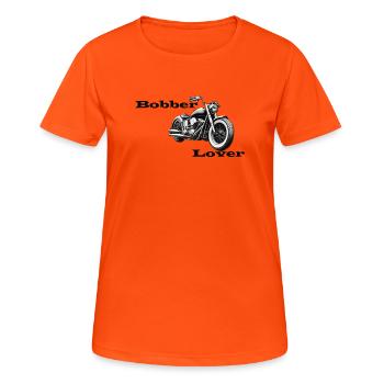 Amant Bobber - T-shirt respirant Femme - orange néon - Devant - AI Model Female 172 dark (172cm)