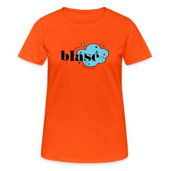 Blasé - T-shirt respirant Femme - orange néon - Devant - AI Model Female 172 dark (172cm)