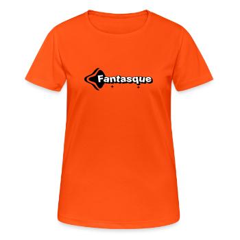 Whimsical Black and White - Women's Breathable T-Shirt - neon orange - Front - AI Model Female 172 dark (172cm)