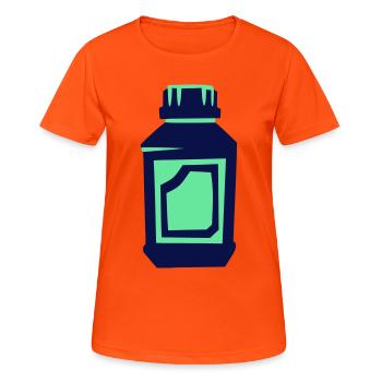 Fertilizer Bottle Crop Protection - Women's Breathable T-Shirt - neon orange - Front - AI Model Female 172 dark (172cm)