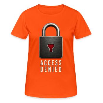 Wear your thoughts - Women's Breathable T-Shirt - neon orange - Front - AI Model Female 172 dark (172cm)