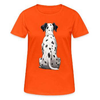 Dalmatian - Women's Breathable T-Shirt - neon orange - Front - AI Model Female 172 dark (172cm)