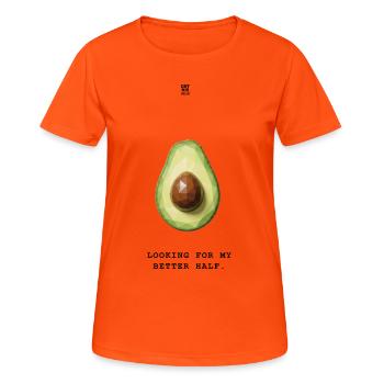 Avocat - T-shirt respirant Femme - orange néon - Devant - AI Model Female 172 dark (172cm)