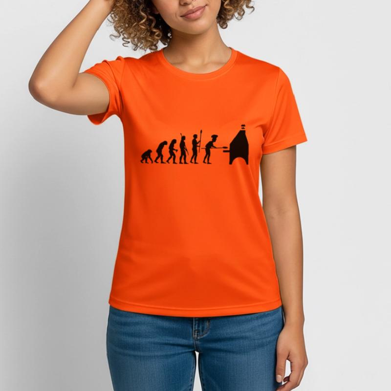 evolution pizza T-shirt respirant Femme