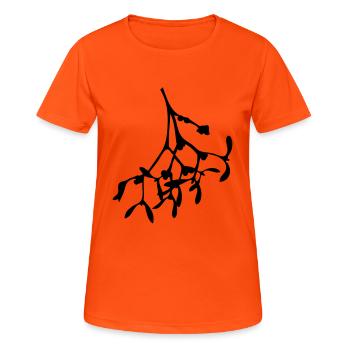 Gui - T-shirt respirant Femme - orange néon - Devant - AI Model Female 172 dark (172cm)