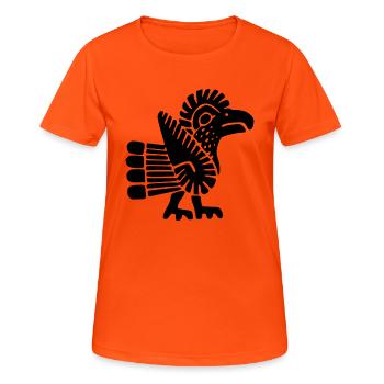 Bird Maya - Women's Breathable T-Shirt - neon orange - Front - AI Model Female 172 dark (172cm)