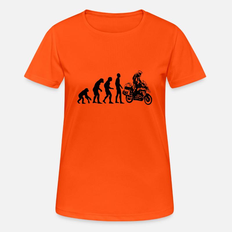 Human Evolution Enduro - T-shirt respirant Femme - orange néon