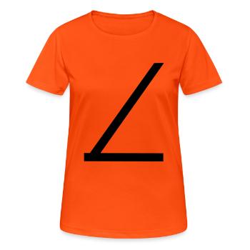ceinture de sécurité - T-shirt respirant Femme - orange néon - Devant - AI Model Female 172 dark (172cm)