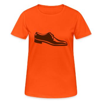 moccasin shoe man shoes 1 - Women's Breathable T-Shirt - neon orange - Front - AI Model Female 172 dark (172cm)
