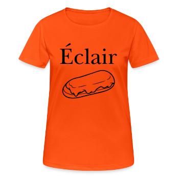 Blitz - Frauen T-Shirt atmungsaktiv - Neonorange - Vorne - AI Model Female 172 dark (172cm)