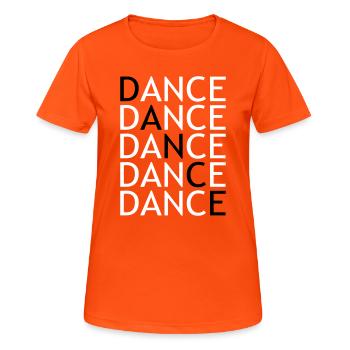 DANCE - Women's Breathable T-Shirt - neon orange - Front - AI Model Female 172 dark (172cm)