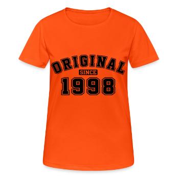 Original Since 1998 Vintage Birthday Birthday - Women's Breathable T-Shirt - neon orange - Front - AI Model Female 172 dark (172cm)