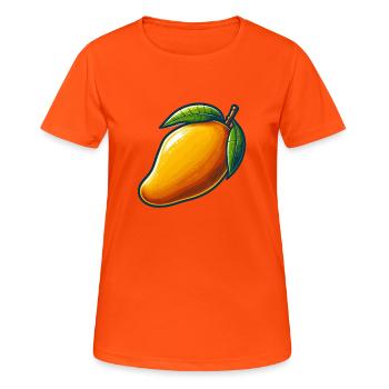 Mango, exotic fruit - Women's Breathable T-Shirt - neon orange - Front - AI Model Female 172 dark (172cm)