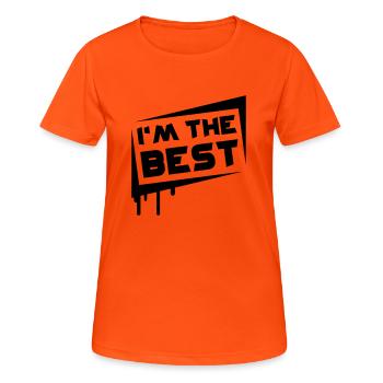 I'm The Best - Women's Breathable T-Shirt - neon orange - Front - AI Model Female 172 dark (172cm)