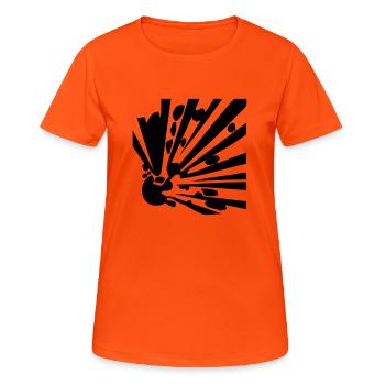 Explosive - Women's Breathable T-Shirt - neon orange - Front - AI Model Female 172 dark (172cm)