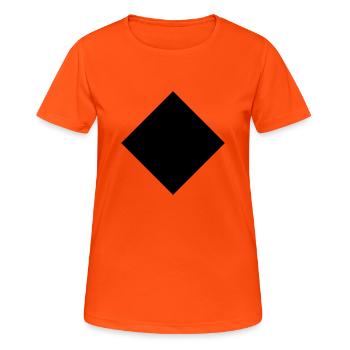 Diamant - T-shirt respirant Femme - orange néon - Devant - AI Model Female 172 dark (172cm)