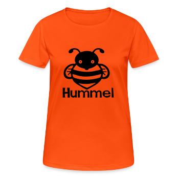 hummel - Frauen T-Shirt atmungsaktiv - Neonorange - Vorne - AI Model Female 172 dark (172cm)