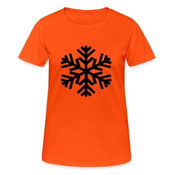 Réfrigérateur, gel, sujet de glace, froid, les - T-shirt respirant Femme - orange néon - Devant - AI Model Female 172 dark (172cm)
