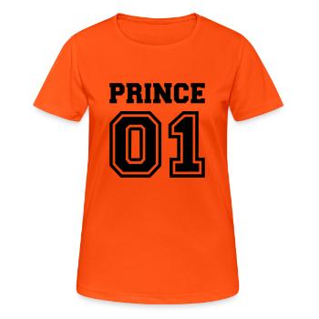 Prince 01 - Women's Breathable T-Shirt - neon orange - Front - AI Model Female 172 dark (172cm)