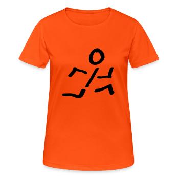 runner - Women's Breathable T-Shirt - neon orange - Front - AI Model Female 172 dark (172cm)