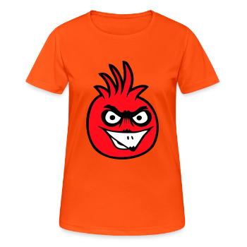 Parrot Bird Stares Nasty Aggressive Rage - Women's Breathable T-Shirt - neon orange - Front - AI Model Female 172 dark (172cm)