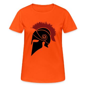 Guerrier de Sparte - T-shirt respirant Femme - orange néon - Devant - AI Model Female 172 dark (172cm)