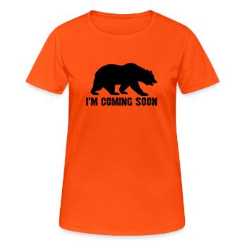 Bear Brown Bear Bears - Women's Breathable T-Shirt - neon orange - Front - AI Model Female 172 dark (172cm)